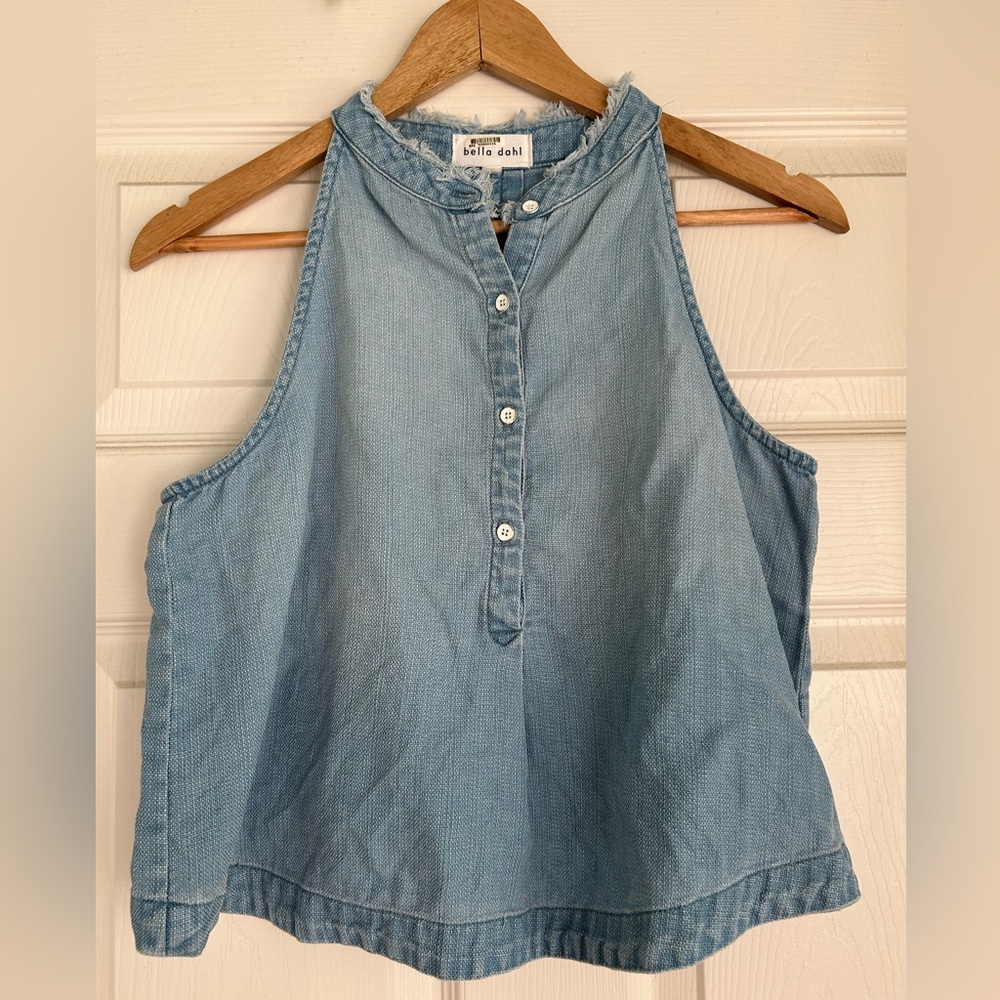 Bella Dahl Light Blue Tank Top